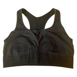 Wacoal Smooth Wirefree Racerback Bralette Sz 38 Pullover Athletic Black